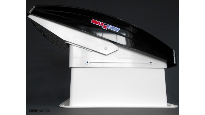 Ventilateur de toit /noir - Maxxfan  Deluxe